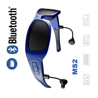Micro occhiali da sole del video registrazione di vetro HD della videocamera della spia delle dotazioni di sicurezza